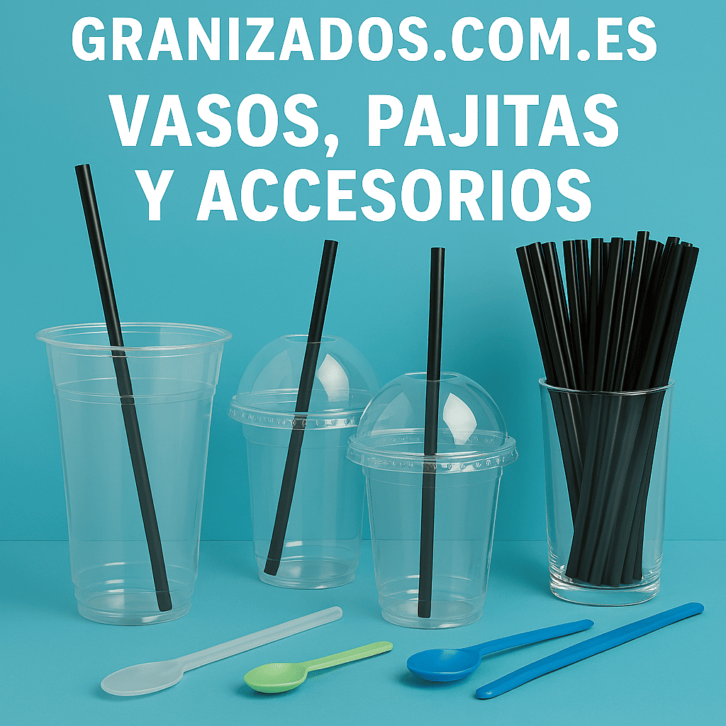 Vasos, pajitas y accesorios