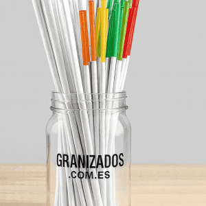 Pajitas PLA Reut Colores 200 x 8 mm ENFUNDADAS (1.000 uds)